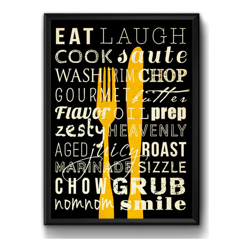 Cuadro Cocina Gourmet Parrillero Kitchen Arte Decoración