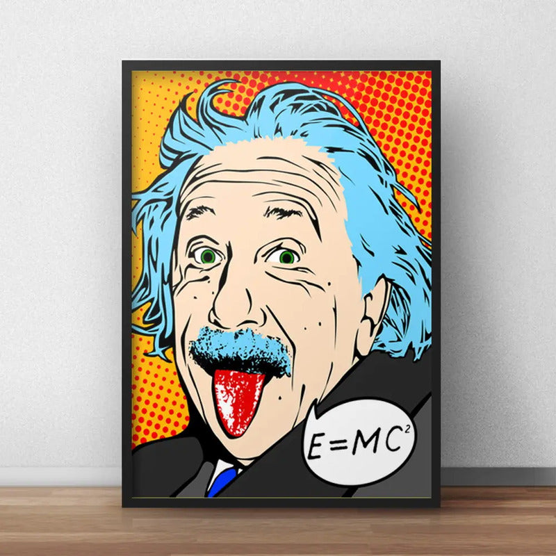Cuadro Albert Einstein Pop Art Físico Cientifico Decoracion