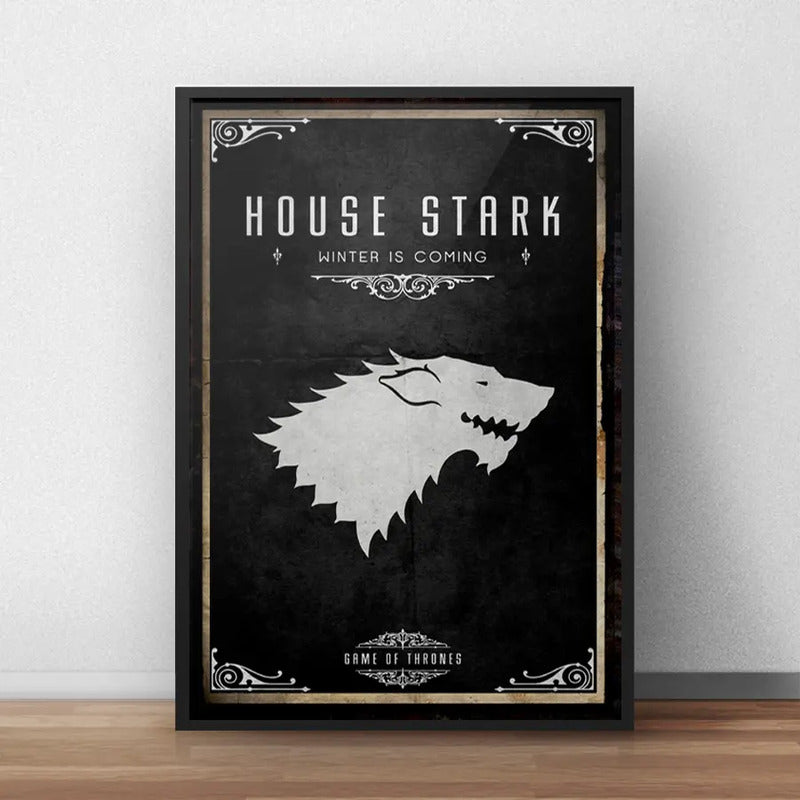 Cuadro Casas De Game Of Thrones Juego De Tronos Decoracion