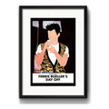 Cuadro Save Ferris Minimalista Pelicula Cine Con Paspartú Marco Negro