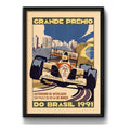 Cuadro Interlagos Brasil Ayrton Senna  Formula 1 Modelo 2 Marco Negro