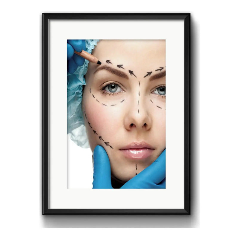 Cuadro Estetica Plastica Botox Lipo Clinica Arte Paspartu