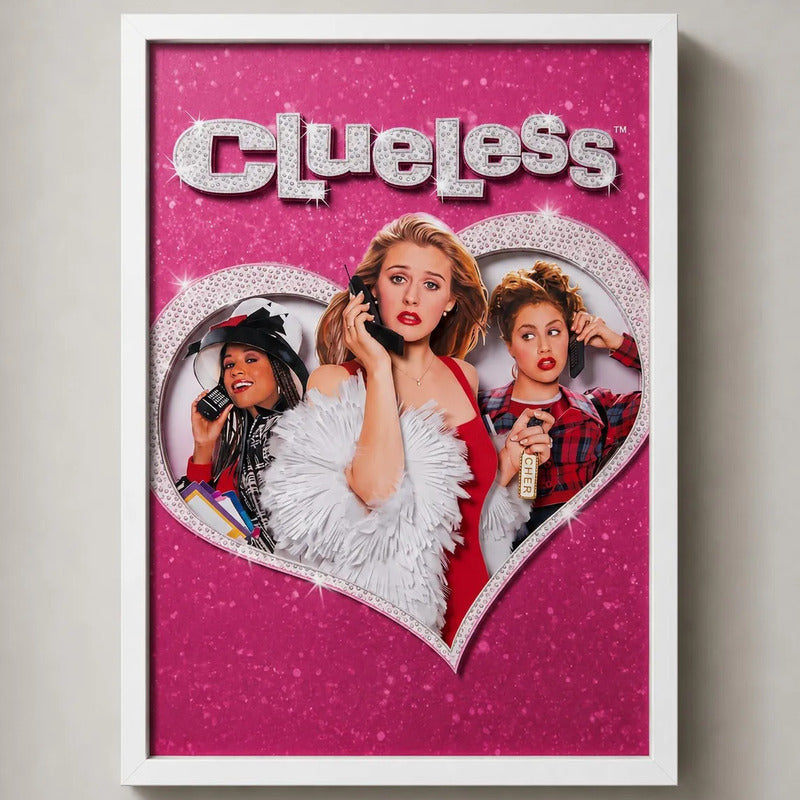 Cuadro Clueless Pelicula Ni Idea Beverly Hills Coleccion Marco Blanco