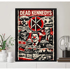 Cuadro Dead Kennedys Punk Rock Hardcore Musica Decoracion Marco Negro