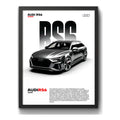 Cuadro Audi Rs6 Avant Auto Modelo Coche Deportivo Decoracion Marco Negro