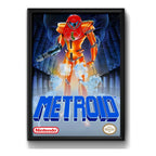 Cuadro Metroid Samus Nintendo Game Videojuego Decoracion Bs3 Marco Negro