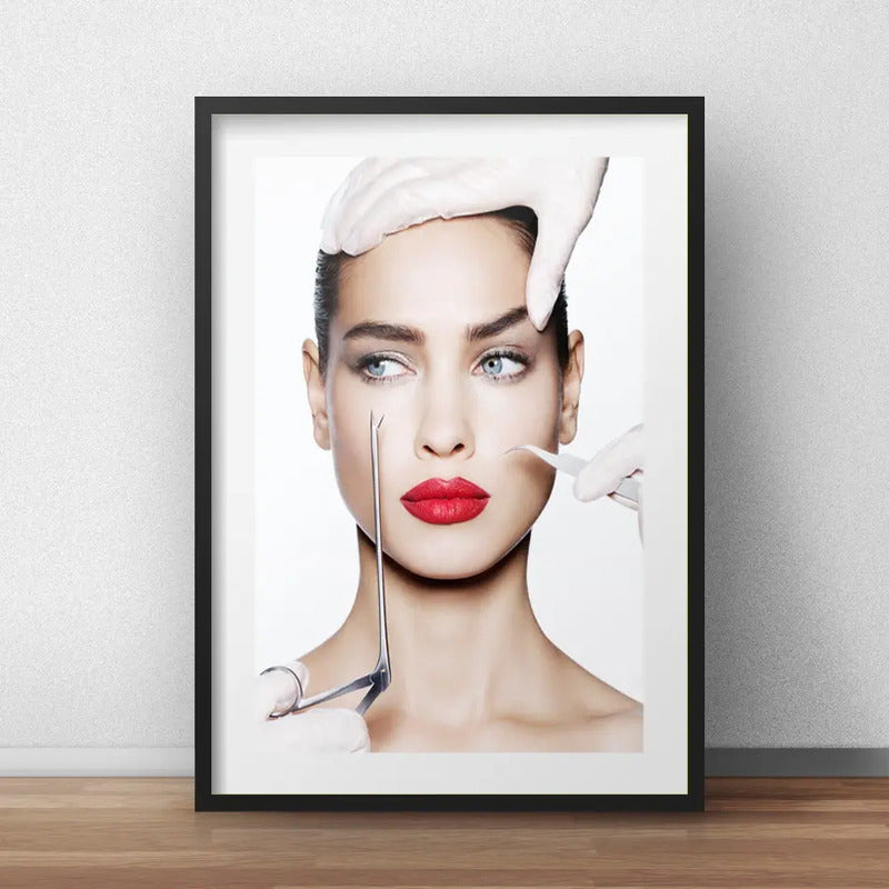 Cuadro Estetica Plastica Botox Lipo Clinica Arte Paspartu
