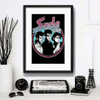 Cuadro Soda Stereo Banda Rock Brs1 Decoracion Con Paspartú