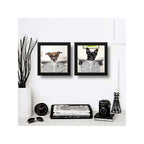 Set 2 Cuadros Perro Baño Mascota Diario Decoracion Pet Brs03