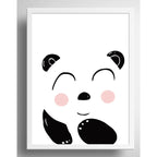 Cuadro Oso Panda Animalitos Decoracion Infantil Niños Niñas