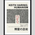 Cuadro Keith Haring Humanism Arte Obra Pintor Decoracion Marco Negro