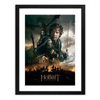 Cuadro El Hobbit La Batalla De Los Cinco Ejércitos Pelicula Marco Negro