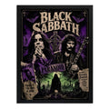 Cuadro Black Sabbath Paranoid Heavy Metal Rock Horror Retro Marco Negro