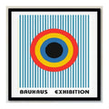 Cuadro Bauhaus Arte Arquitectura Geometrica Colores 33x33cm Bauhaus 6 Marco Negro