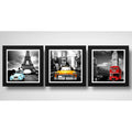Set 3 Cuadros Nueva York Paris Londres Retrô Arte Decoracion