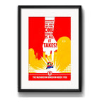 Cuadro Mario Bros Minimalista Frase Juego Game Con Paspartú Marco Negro