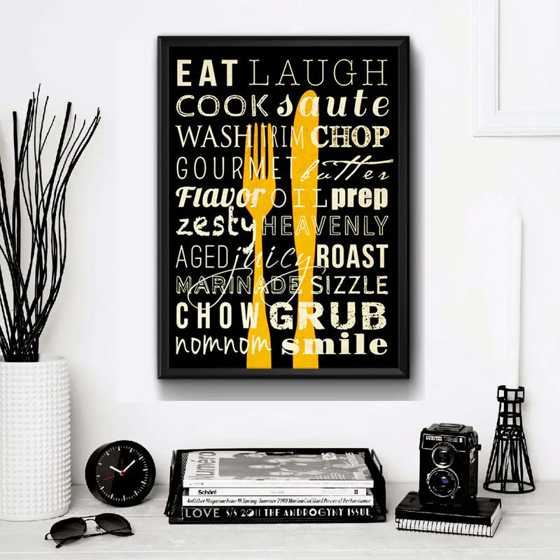 Cuadro Cocina Gourmet Parrillero Kitchen Arte Decoración