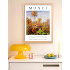 Cuadro Dormitorio Living Monet Granja Bordighera Marco Oak Marco Marrón Claro