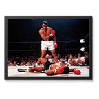 Cuadro Muhammad Ali Vs Sonny Liston Boxeo Gym Deportes Marco Negro
