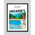 Cuadro Exposición Arte Exhibition Art Poster Afiche Pintores David Hockney Tate Britain Exhibition 2 Negro