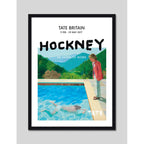Cuadro Exposición Arte Exhibition Art Poster Afiche Pintores David Hockney Tate Britain Exhibition 2 Negro