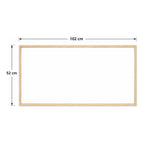 Cuadro Dormitorio Living Boho Abstracto Beige Dorado Grande Marco Marrón Claro