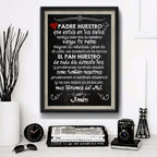 Cuadro Padre Nuestro Oración Jesus Decoracion Hogar Oficina