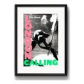 Cuadro The Clash London Calling Punk Rock Con Paspartú Marco Negro