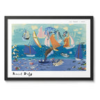 Cuadro Raoul Dufy Pintura Fauvismo Abstracto Arte Decoracion Au Port Marco Negro