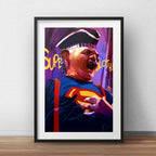 Cuadro Sloth Art Los Goonies Spielberg Pelicula Con Paspartú Marco Negro
