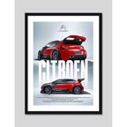 Cuadro Citroën C3 Wrc Concept Auto Carrera Decoracion Marco Negro