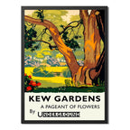 Cuadro Kew Gardens Flower Market Londres Br2 Flores Botanica Marco Negro