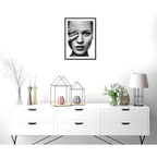 Cuadro Kate Moss Modelo Fashion Moda Blanco Negro Decoracion Kate Moss Hand Over Eye Negro