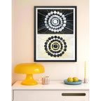 Cuadro Dormitorio Living Hilma Af Klint Arte El Cisne N. 8 Marco Negro