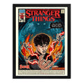 Cuadro Stranger Things V Serie Tv Comics Arte Decoracion Marco Negro