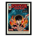 Cuadro Stranger Things V Serie Tv Comics Arte Decoracion Marco Negro