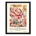 Cuadro Flores Botánicas William Morris Arte Decoracion Marco Negro