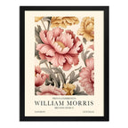 Cuadro Flores Botánicas William Morris Arte Decoracion Marco Negro