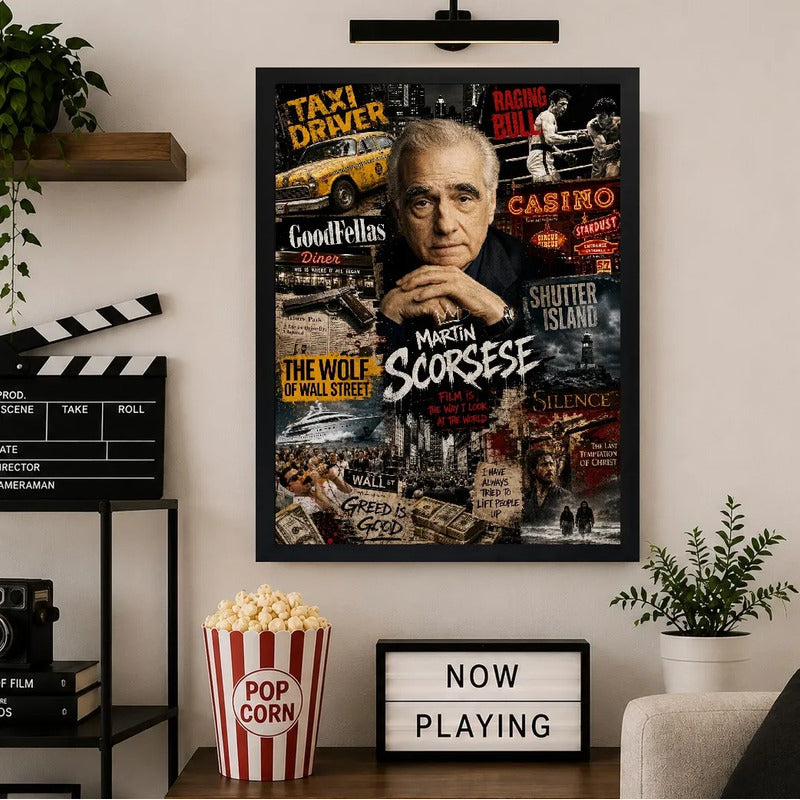 Cuadro Martin Scorsese Director Peliculas Icónicas B Terror Marco Negro