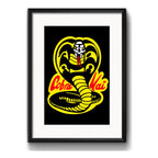 Cuadro Cobra Kai Serie Karate Kid Miyagi Gym Decora Paspartú
