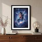 Cuadro Michael Jackson Eternal Icon Musica Pop Rock Arte Marco Negro