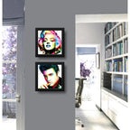 Set 2 Cuadros Elvis Marilyn Monroe Pop Art Retro Decoracion