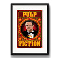 Cuadro Pulp Fiction Pelicula Wolf Frase Decoracion Paspartú Marco Negro