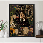 Cuadro Oscar Wilde Arte Retro Obras Escritor Novelas Teatro Marco Negro