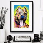 Cuadro Perro Pop Art Todas Las Razas Decoracion Con Paspartú