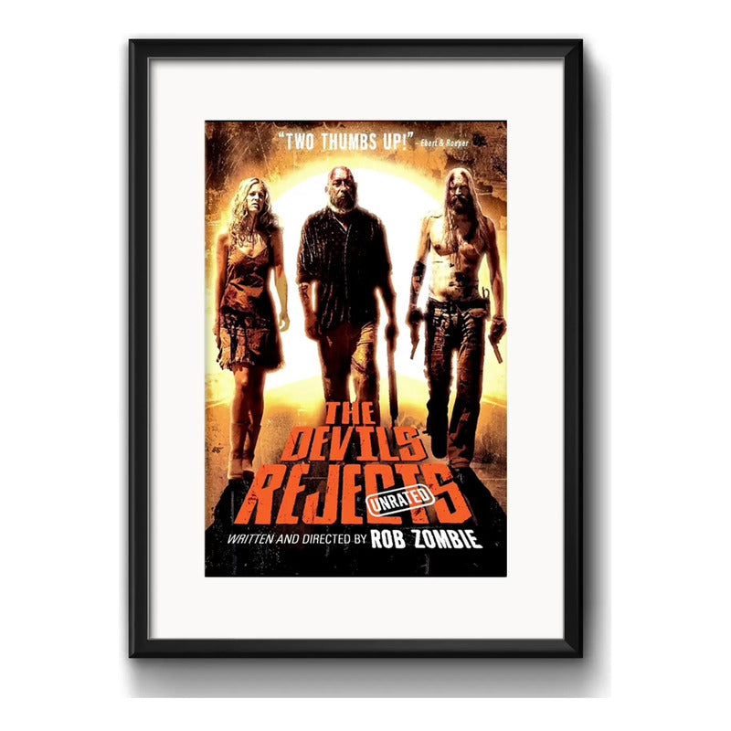 Cuadro The Devil's Rejects Pelicula Terror Con Paspartú Marco Negro