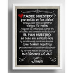 Cuadro Padre Nuestro Oración Jesus Decoracion Hogar Oficina