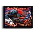 Cuadro Street Fighter 2 Juego Retro Game Geek Decoracion Br1