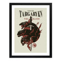 Cuadro Game Of Thrones Targaryen Casa Frase Juego De Tronos Marco Negro