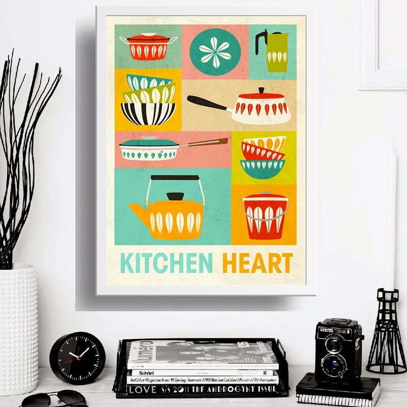 Cuadro Kitchen Pop Art Escandinavo Decoración Cocina Comedor